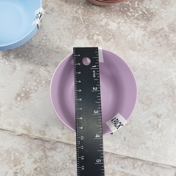 12 Dishwasher Freezer Safe Microwavable Plastic Reusable Round Small Snack Bowls - Picture 6 of 8